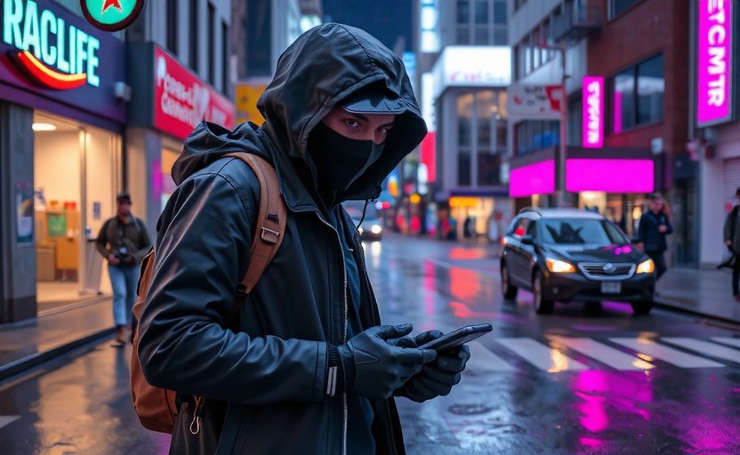 Neon Shadows Concept Art Cover - Cyberpunk Cityscape