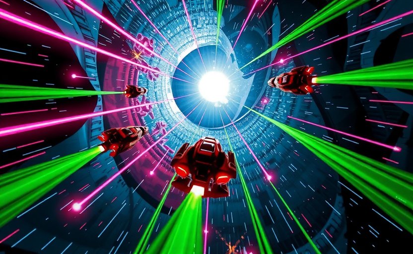 Quantum Drift teaser: Futuristic ships in quantum space