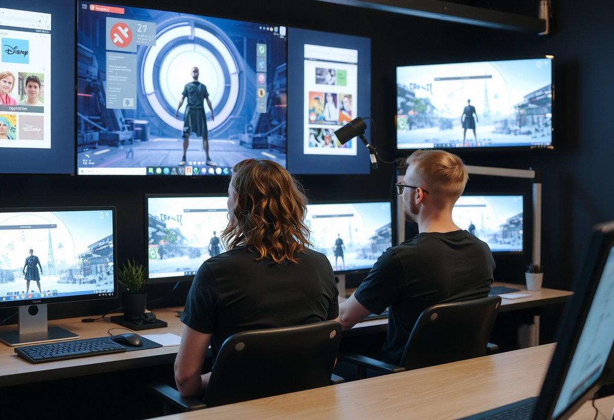 Development team at work