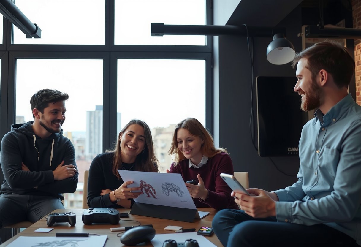 Vibrant team culture at GameriftX game development studio